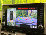 【パノラミックビューモニター】専用のカメラにより、上から見下ろしたような視点で360度クルマの周囲を確認することができます☆死角部分も確認しやすく、狭い場所での切り返しや駐車もスムーズに行えます。