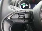 ステアリングスイッチ付き。前方から目を離すことなく操作することが可能です。