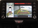 車両を上から見たような映像を映し出すパノラミックビューモニター付きです。