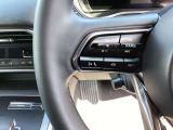 ステアリング左にはオーディオスイッチをまとめて配置しており、運転中のオーディオ操作による危険を減らしてくれます。