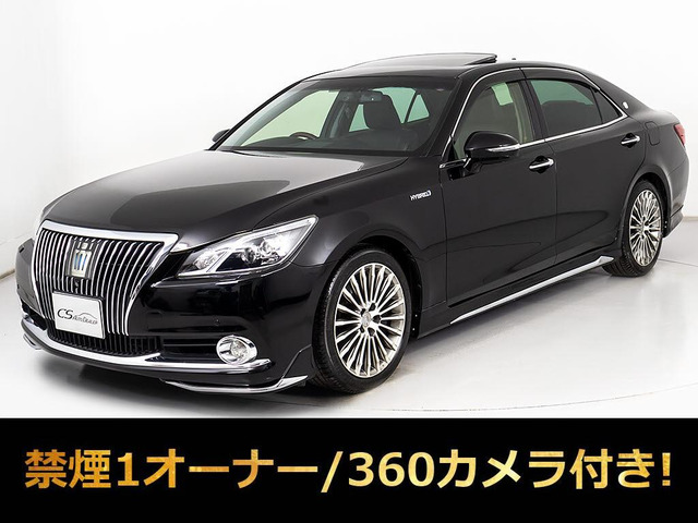 クラウンマジェスタ 3.5 Fバージョン 1オナ SR OP18AW 黒革 360禁煙