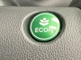 ★ECONスイッチ★ エコドライブを加速しよう!スイッチをONにすると、運転の仕方によるロスを抑え込み燃費をよくするようクルマが頑張ります(*^ー^*)燃費向上にチャレンジ♪