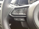 ステアリング左にはオーディオスイッチをまとめて配置しており、運転中のオーディオ操作による危険を減らしてくれます。