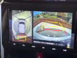 【パノラミックビューモニター】専用のカメラにより、上から見下ろしたような視点で360度クルマの周囲を確認することができます☆死角部分も確認しやすく、狭い場所での切り返しや駐車もスムーズに行えます。