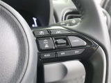 安全機能やクルーズコントロールをハンドルの右側で操作することができます。