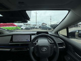 運転席からの前方視界です!フロントガラスの面が広いので乗ってみると意外と視界が広い!