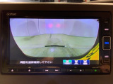 リアカメラ付で、後方をナビ画面で確認。車庫入れも安心です。もちろん、バックギアと連動しています。