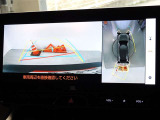 バックガイドモニターを装備しています、車庫入れもラクラクです。パノラミックビューモニターを搭載しています、上からの画像も表示されます。