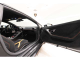 Roof lining and A-pillars in Alcantara