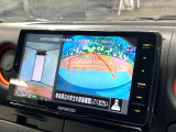 【アラウンドビューモニター】専用のカメラにより、上から見下ろしたような視点で360度クルマの周囲を確認することができます☆死角部分も確認しやすく、狭い場所での切り返しや駐車もスムーズに行えます。
