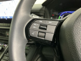 ステアリングにオーディオ操作スイッチが付いています。オーディオ画面に直接タッチしなくても操作が出来ますので、運転に集中できます。