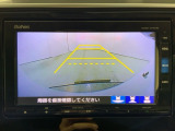 リアカメラ付で、後方をナビ画面で確認。車庫入れも安心です。もちろん、バックギアと連動しています。