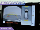 フロントモニター・サイドモニター・バックモニターを使用し、車を上から見たような映像で駐車が出来ます!