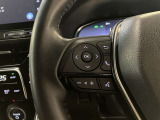ステアリングスイッチ付き。前方から目を離すことなく操作することが可能です。