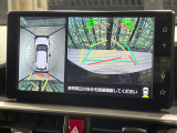 【パノラミックビューモニター】専用のカメラにより、上から見下ろしたような視点で360度クルマの周囲を確認することができます☆死角部分も確認しやすく、狭い場所での切り返しや駐車もスムーズに行えます。