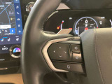 オーディオや運転支援機能などを手元で操作できるステアリングスイッチ。操作時の視線移動が少なく、安全にも貢献します。