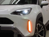 LEDヘッドライトです。デザイン性がよくとても明るいので、夜間の走行や悪天候でも安心です。しかも長寿命!