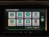 【オーディオ機能】オーディオは、フルセグTVの他にDVD/CDプレーヤーを装備♪もちろんFM/AMラジオもお聞きいただけますよ♪