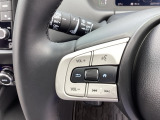 ステアリング左手側はオーディオ関連の操作スイッチです。視線を逸らすことなく運転に集中できます