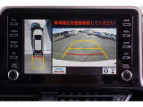 【パノラミックビューモニター】 後退時に車両の後ろ側を表示するだけでなく上から見たような映像で車庫入れなどバックする際に安心です。