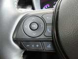 ステアリングスイッチは前方から目を離すことなく操作することが可能。わき見運転の防止に。