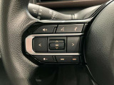 オーディオの音量やチャンネル操作ができるスイッチが、ハンドルに付いています。運転中でも、操作が行えて非常に安全・便利です!