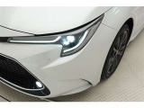 LEDヘッドライトです。デザイン性がよくとても明るいので、夜間の走行や悪天候でも安心です。しかも長寿命!