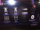 AM、FMラジオ、交通情報、CDDVD再生、SDカード再生、USB、AUX、Bluetooth装備しています♪