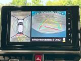【パノラマモニター】専用のカメラにより、上から見下ろしたような視点で360度クルマの周囲を確認することができます☆死角部分も確認しやすく、狭い場所での切り返しや駐車もスムーズに行えます。