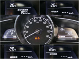 メーター内には、外気温・平均車速・平均燃費・瞬間燃費・走行可能距離のECO情報が表示できる機能があります!