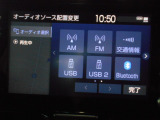 USB入力、Bluetoothオーディオに対応しています。