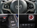 N-WGNの各種スイッチ群です。ホンダが推し進める総合先進安全装備のセンシング搭載。衝突や斜線はみだしなどの危険が予測される時、センサーが警告。ヒューマンエラーを高度先進技術が補完してくれます。
