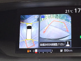 【アラウンドビューモニター】専用のカメラにより、上から見下ろしたような視点で360度クルマの周囲を確認することができます☆死角部分も確認しやすく、狭い場所での切り返しや駐車もスムーズに行えます。