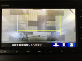 バックカメラの画像です。ガイドラインがスムースな車庫入れをサポートいたします。車庫入れの安心感がアップしますね。