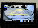 後方確認はオマカセのリアカメラ付です。雨天時や夜間のバック駐車時などで特に視界の安全確認に役立ちます。