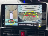 【パノラマモニター】専用のカメラにより、上から見下ろしたような視点で360度クルマの周囲を確認することができます☆死角部分も確認しやすく、狭い場所での切り返しや駐車もスムーズに行えます。