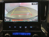 バックギアに入れると、このように後方が映し出されます!最終確認はご自身の目と耳で必ず行ってください!安全第一で!