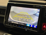 【バックカメラ】リバースにするだけで映ります、後方の安全確認や、狭い駐車場での車庫入れ、雨の日や夜間など視界の悪い時に便利です!安全にバックする為には欠かせない装備です。