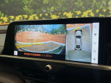 【パノラミックビューモニター】専用のカメラにより、上から見下ろしたような視点で360度クルマの周囲を確認することができます☆死角部分も確認しやすく、狭い場所での切り返しや駐車もスムーズに行えます。