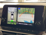 【アラウンドビューモニター】専用のカメラにより、上から見下ろしたような視点で360度クルマの周囲を確認することができます☆死角部分も確認しやすく、狭い場所での切り返しや駐車もスムーズに行えます。