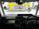 見晴らしがよく開放的な車内。視界も良好です。