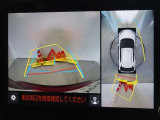 バックガイドモニターを装備しています、車庫入れもラクラクです。パノラミックビューモニターを搭載しています、上からの画像も表示されます。