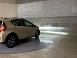 LEDヘッドランプです。十分な明るさを保ちつつも消費電力が少なく、バルブ寿命も長いのが特徴です。瞬時にMAXの光量を発揮するのもLEDならではです。