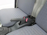 サイドブレーキは運転席と助手席の間です。