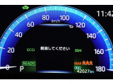 とっても見やすいメーターです。夜間時はラグジュアリーな気分にさせてくれる照明が魅力ですので、夜のドライブも楽しみになりますよ♪