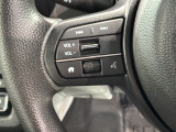 ステアリングにオーディオ操作スイッチが付いています。オーディオ画面に直接タッチしなくても操作が出来ますので、運転に集中できます。