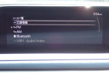 オーディオソースはご覧の通りです。Bluetoothを搭載しています。スマホと連動させると音楽等楽しむことが出来ます。