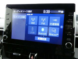【オーディオ選択画面】AM/FMの切替や、交通情報もこちらの画面から選択できます。