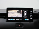 バックカメラの画像です。ガイドラインがスムースな車庫入れをサポートいたします!車庫入れの安心感がアップしますね☆