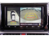 【パノラミックビューモニター】 後退時に車両の後ろ側を表示するだけでなく上から見たような映像で車庫入れなどバックする際に安心です。